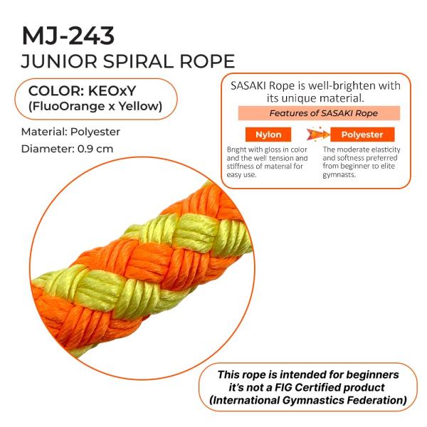SASAKI Rope 2,5 m spiral MJ-243 (KEOxY, Polyester, )
