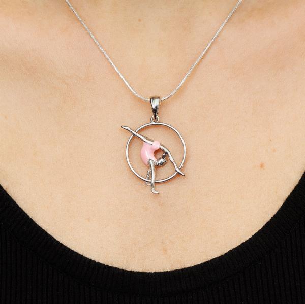 Gymnast colored in hoop chain ТАЕ050922 (Gold)