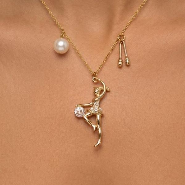 Gymnast with apparatus chain (Gold)