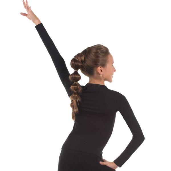 SOLO Slim fit long-sleeve T- shirt cotton black