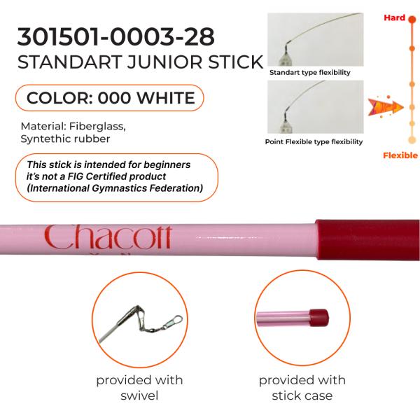 CHACOTT Stick Juniors 301501 0003-98 (Standard) (FIG, Fiberglass, 047, 50 cm, Cherry Pink)