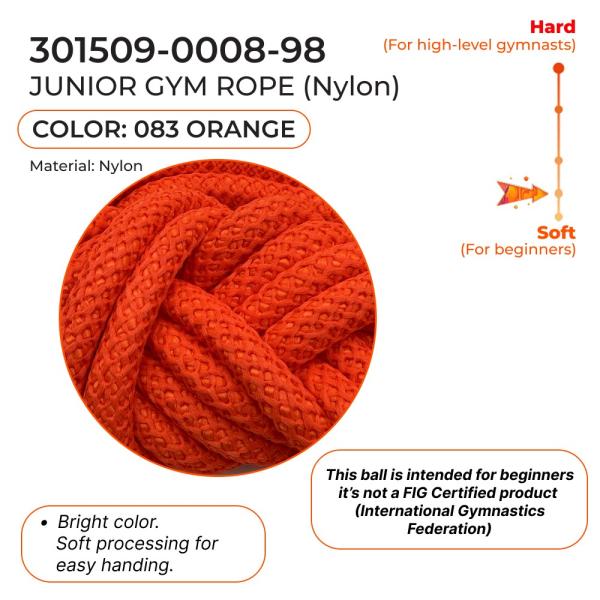 CHACOTT Rope 2,5 m 301509 0008-98 (Nylon, 083, 2,5 м, Orange)