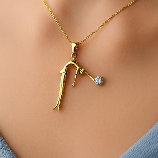 Gymnast with a ball chain TAE060523 (Gold)