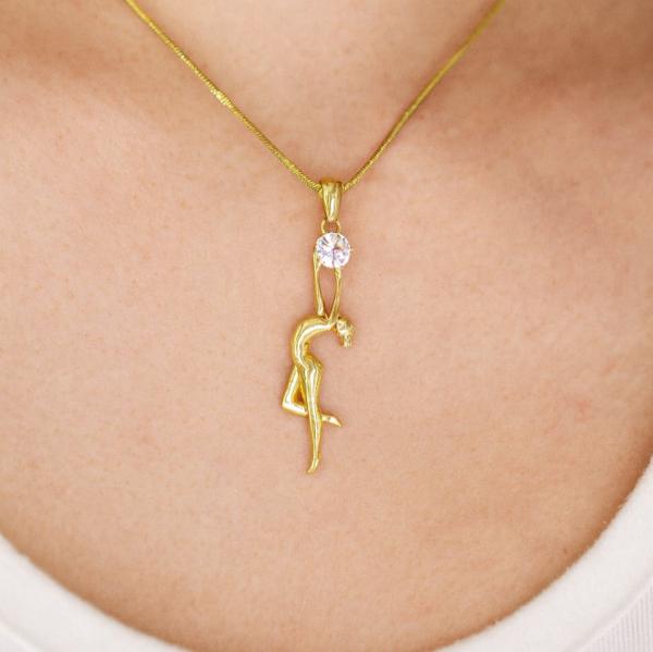 Gymnast with a ball chain ТАЕ030922 (Gold)