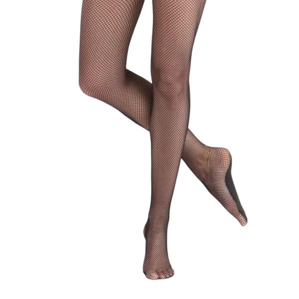Ballet fishnet tights Т98 (L-XL, Black, Nylon)