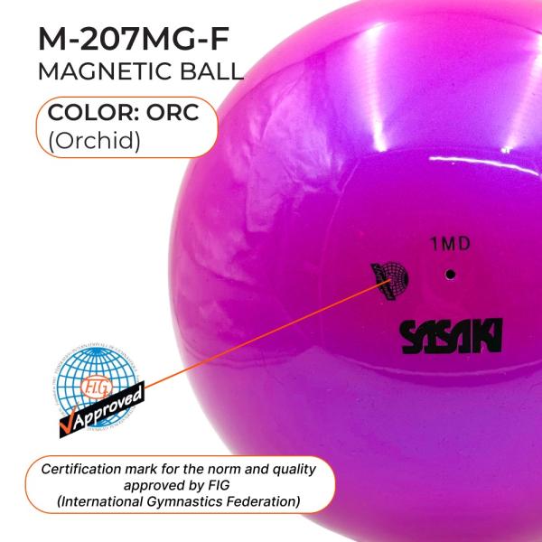 SASAKI Gym Ball Seniors M-207MG-F (FIG,ORC,18,5 cm)