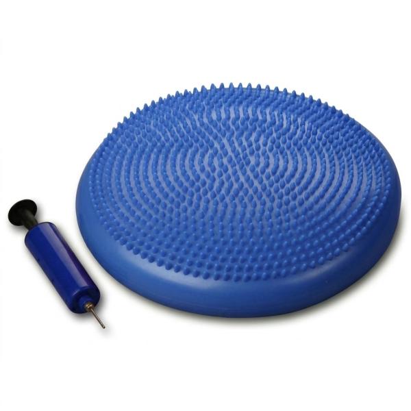 Balance/massage pillow with pump 1ВС 33-2 (Blue)